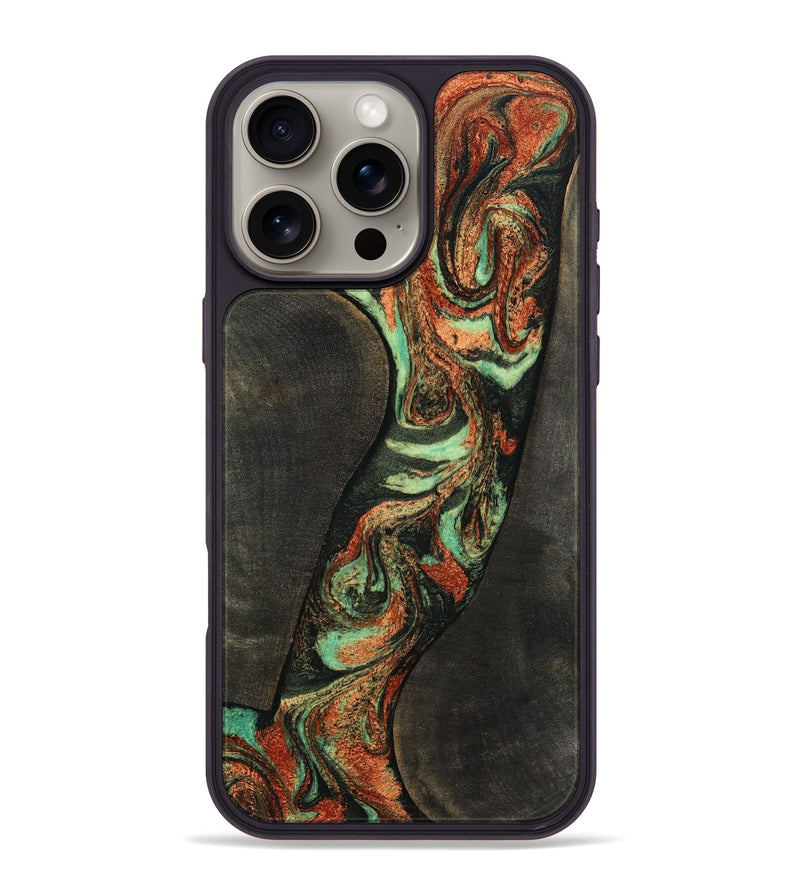 iPhone 16 Pro Max Wood Phone Case - Casie (Green, 805853)