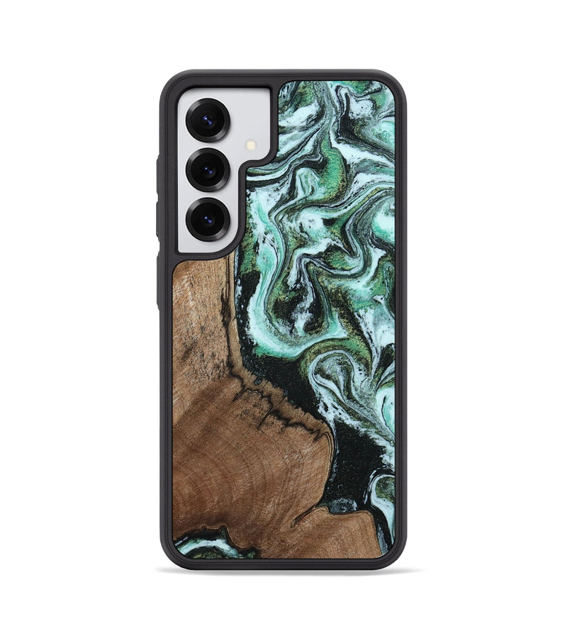 Galaxy S25 Wood Phone Case - Al (Green, 805854)