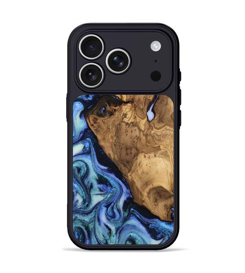 iPhone 17 Pro Wood Phone Case - Keri (Blue, 805856)