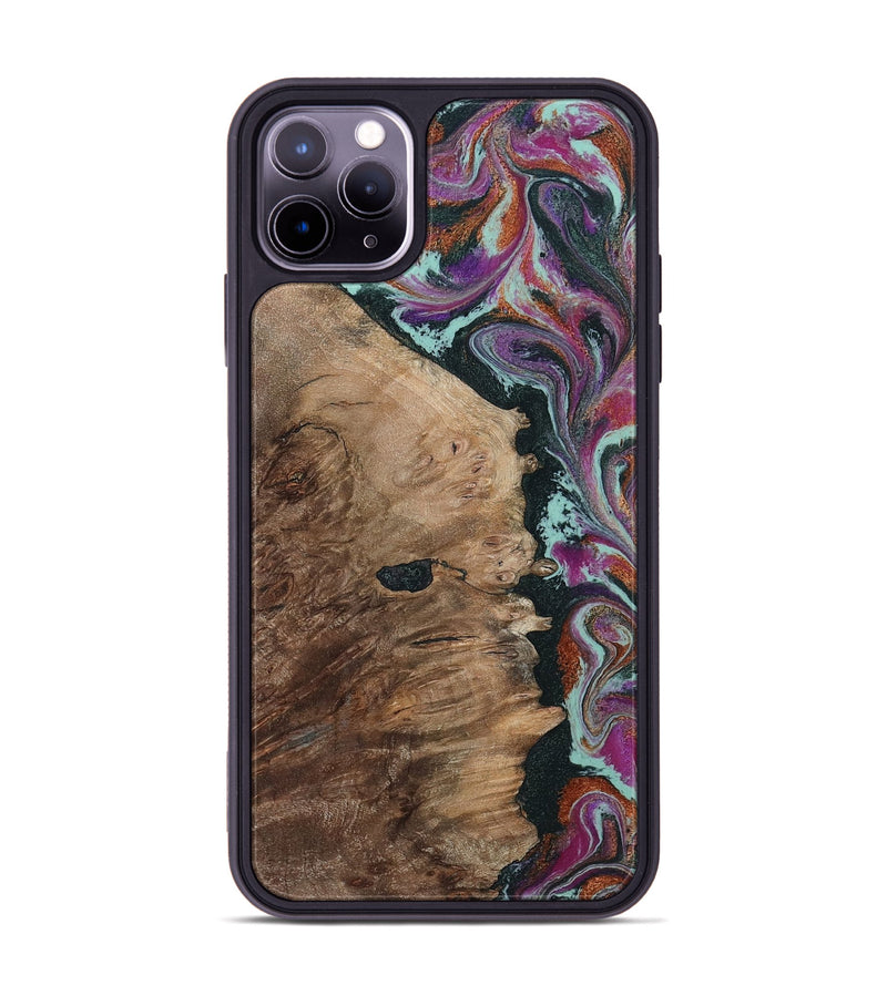 iPhone 11 Pro Max Wood Phone Case - Willie (Green, 805864)