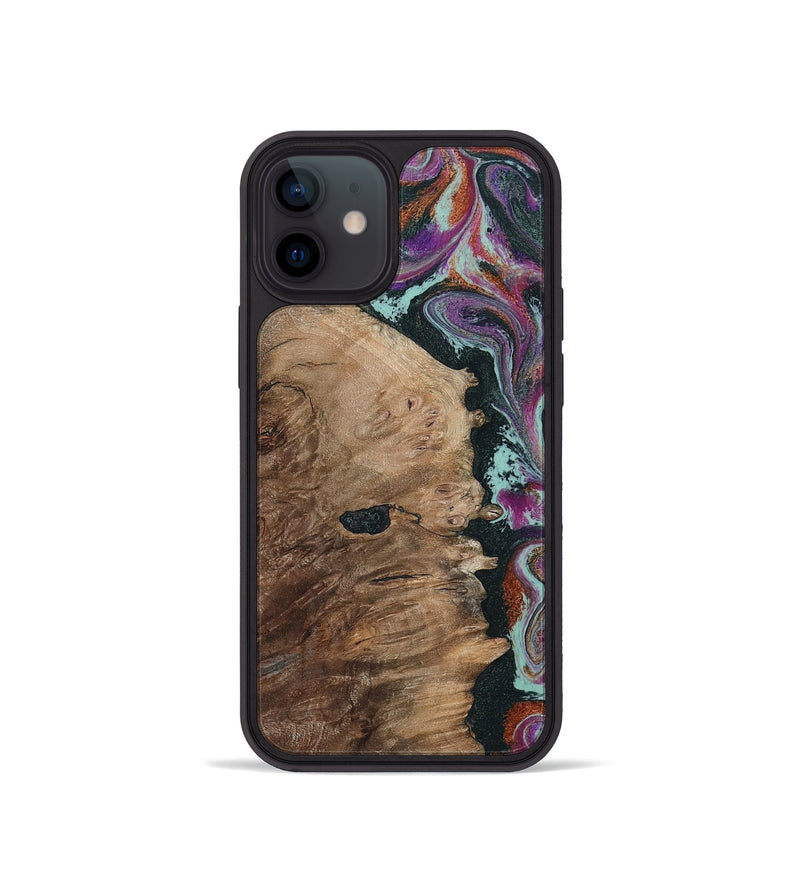 iPhone 12 mini Wood Phone Case - Willie (Green, 805864)