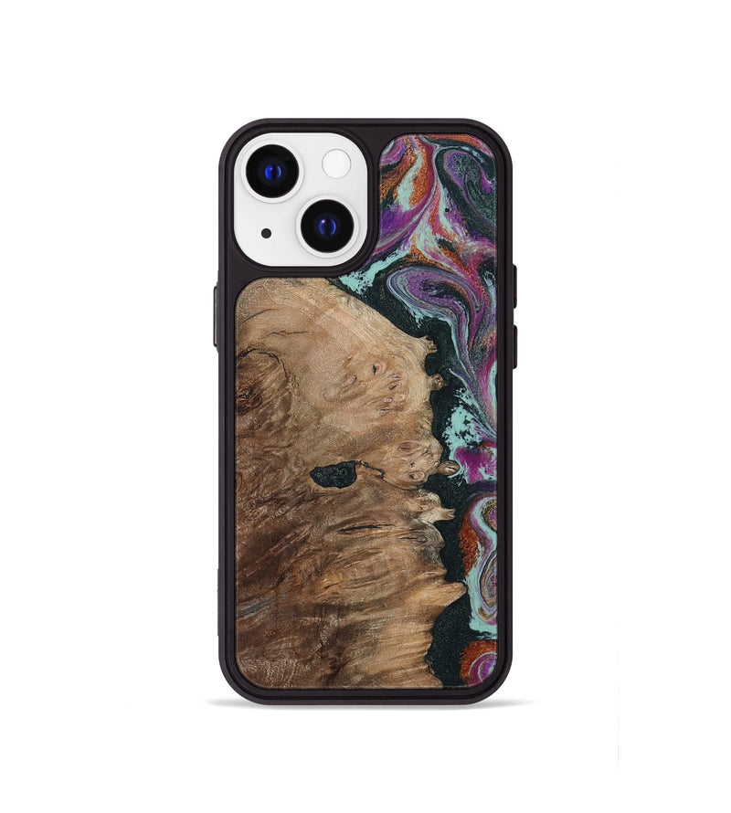 iPhone 13 mini Wood Phone Case - Willie (Green, 805864)