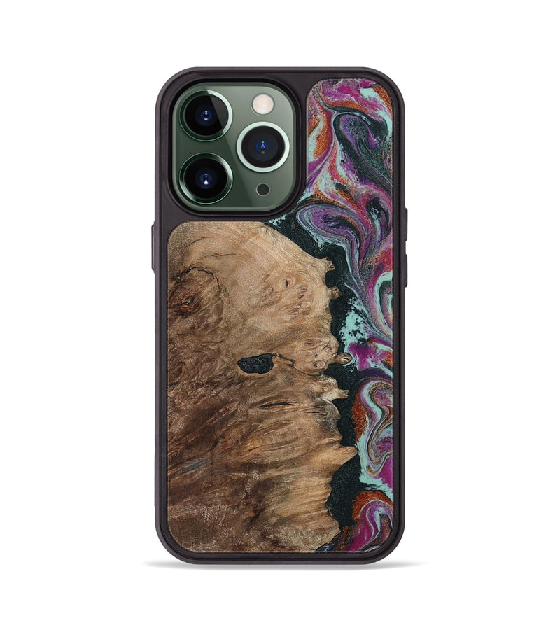 iPhone 13 Pro Wood Phone Case - Willie (Green, 805864)