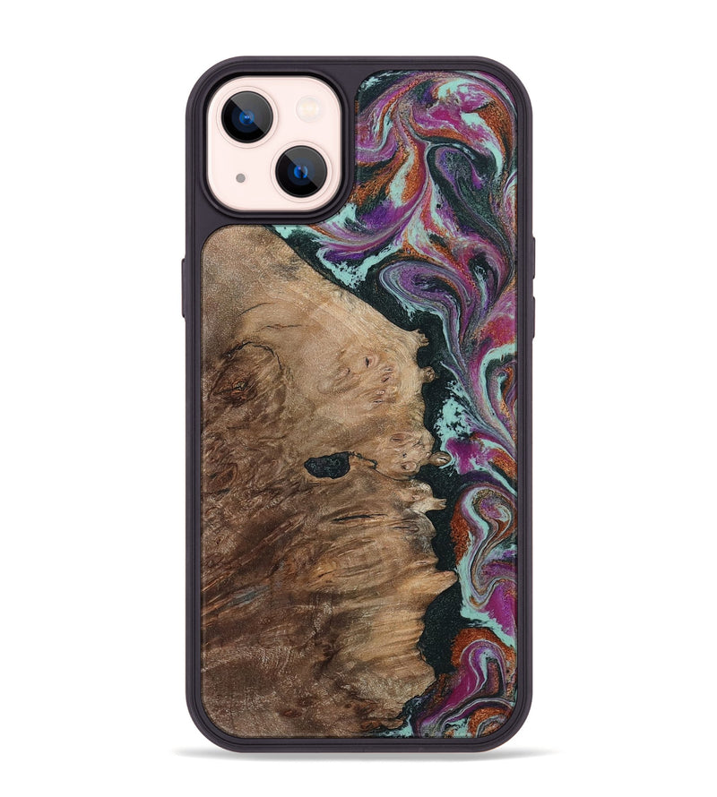 iPhone 14 Plus Wood Phone Case - Willie (Green, 805864)