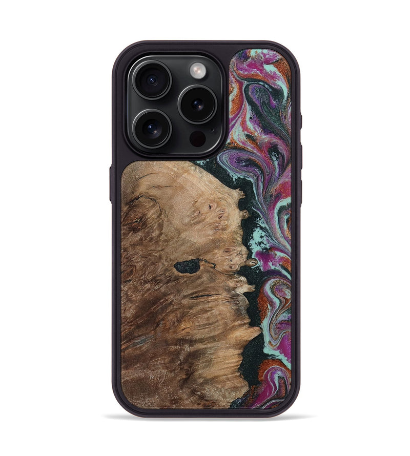 iPhone 15 Pro Wood Phone Case - Willie (Green, 805864)