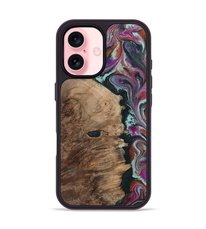 iPhone 16 Wood Phone Case - Willie (Green, 805864)
