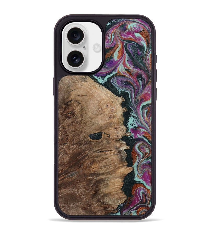 iPhone 16 Plus Wood Phone Case - Willie (Green, 805864)