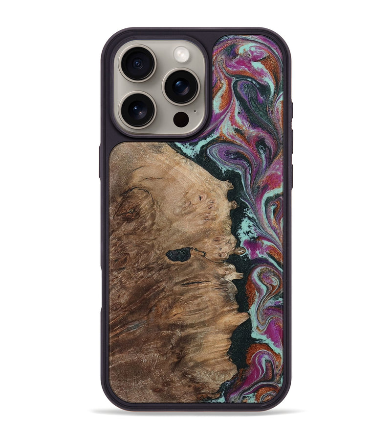 iPhone 16 Pro Max Wood Phone Case - Willie (Green, 805864)