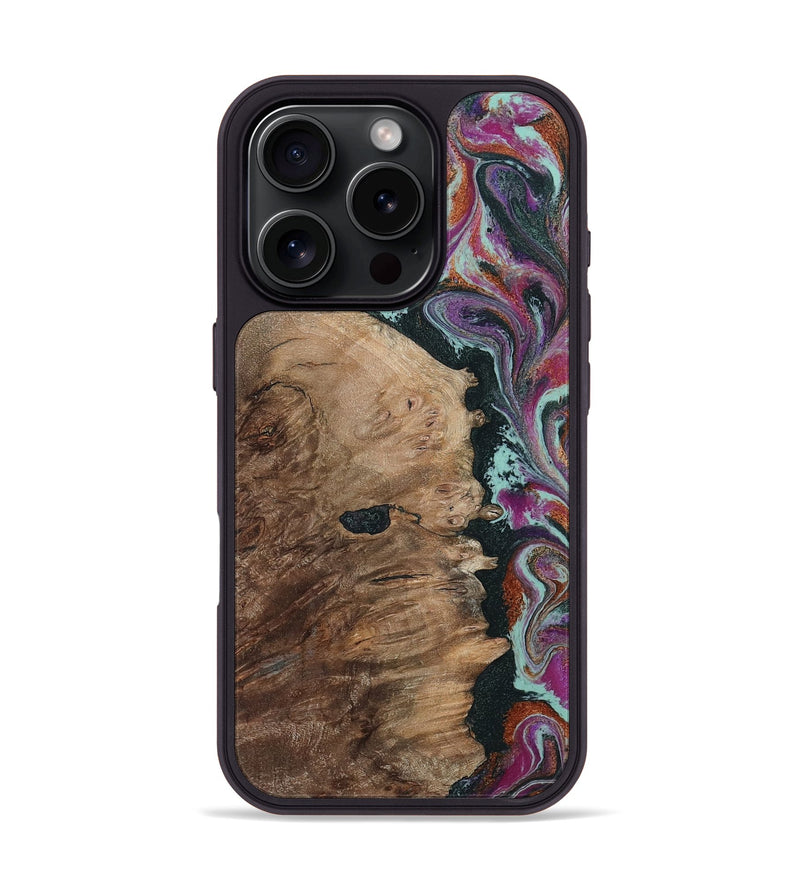 iPhone 16 Pro Wood Phone Case - Willie (Green, 805864)