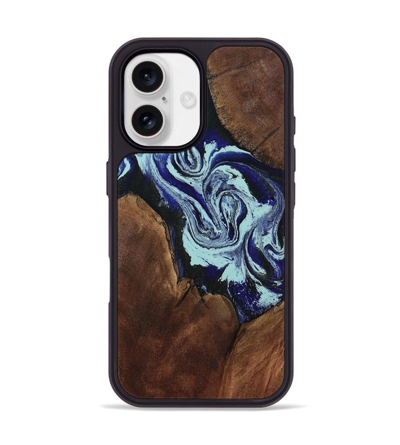 iPhone 17 Wood Phone Case - Gus (Blue, 805873)