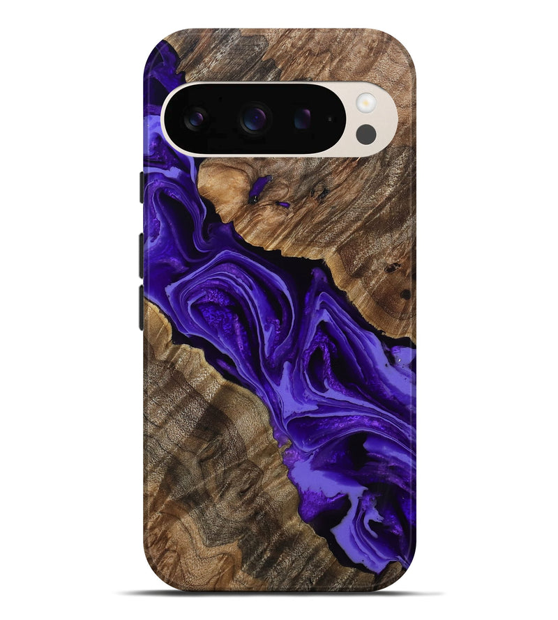 Pixel 10 Pro XL Wood Live Edge Phone Case - Luka (Purple, 805876)
