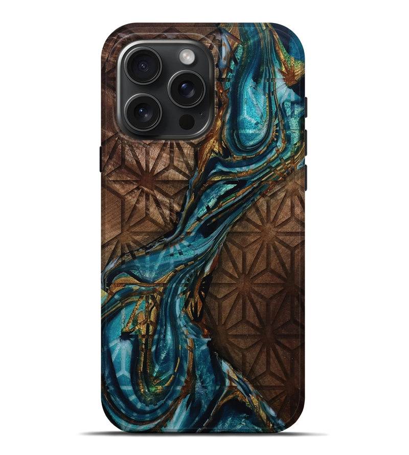 iPhone 16 Pro Max Wood Live Edge Phone Case - Billye (Pattern, 805900)