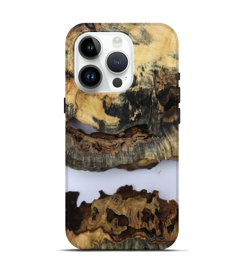 iPhone 15 Pro Wood Live Edge Phone Case - Hershel (Clear, 805922)