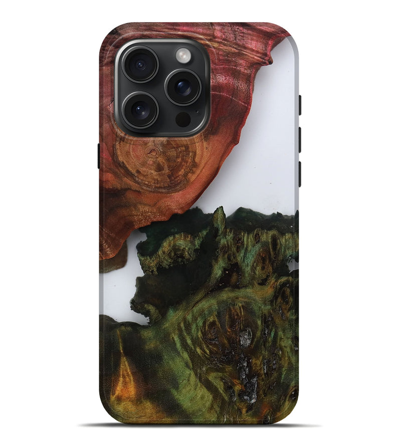 iPhone 16 Pro Max Wood Live Edge Phone Case - Effie (Clear, 805925)