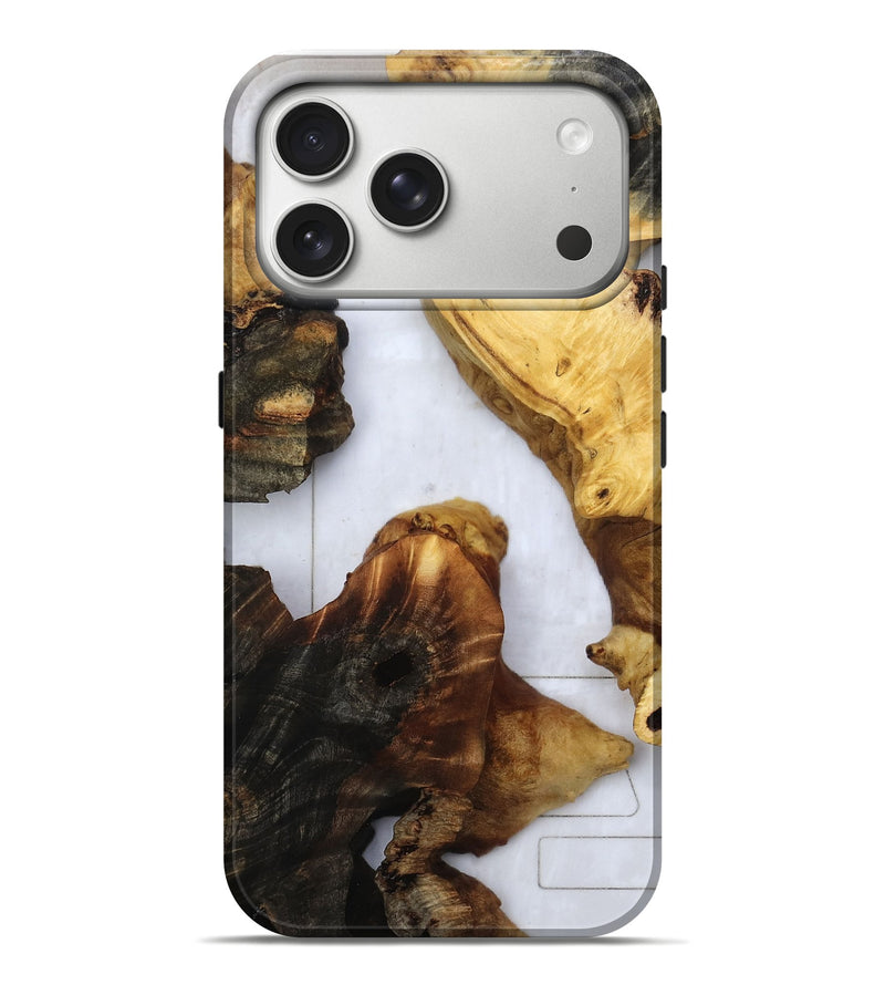 iPhone 17 Pro Max Wood Live Edge Phone Case - Tomika (Clear, 805927)