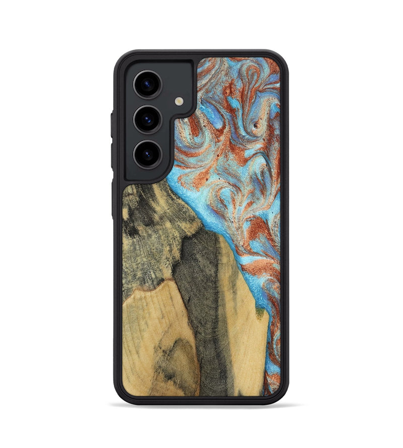 Galaxy S24 Wood Phone Case - Ailany (Teal & Gold, 805932)