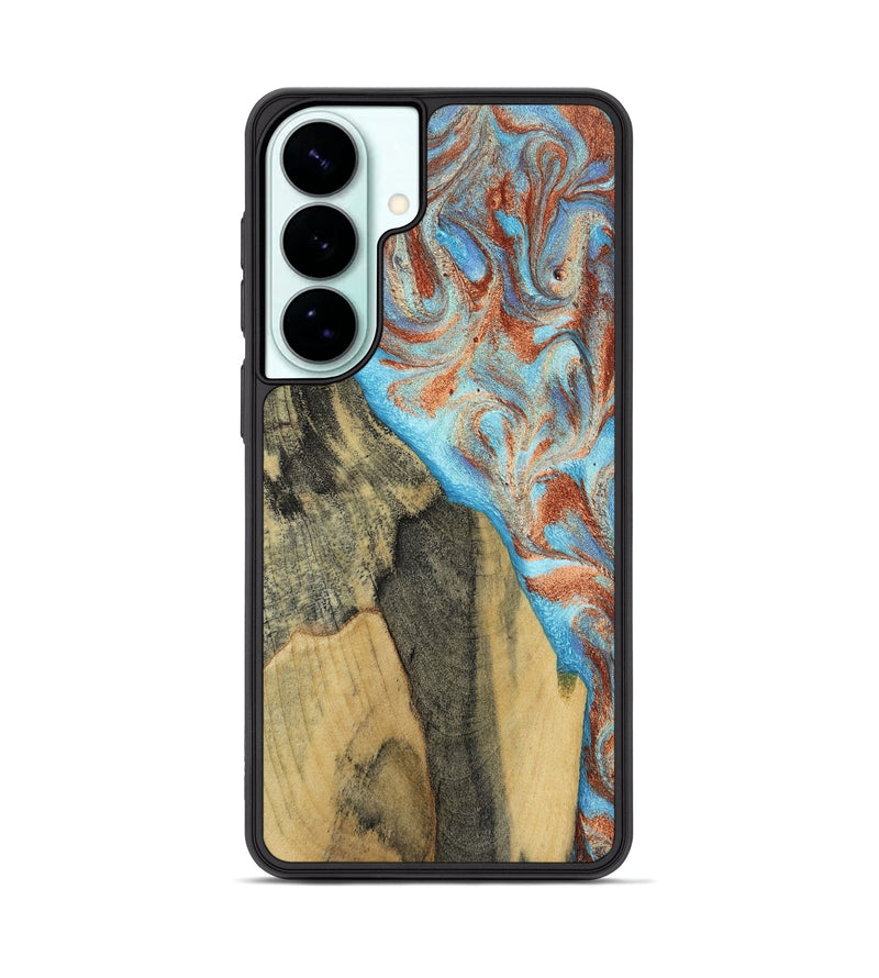 Galaxy S26 Plus Wood Phone Case - Ailany (Teal & Gold, 805932)