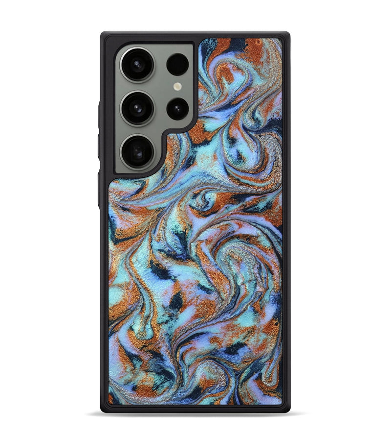 Galaxy S24 Ultra ResinArt Phone Case - Docia (Teal & Gold, 805935)