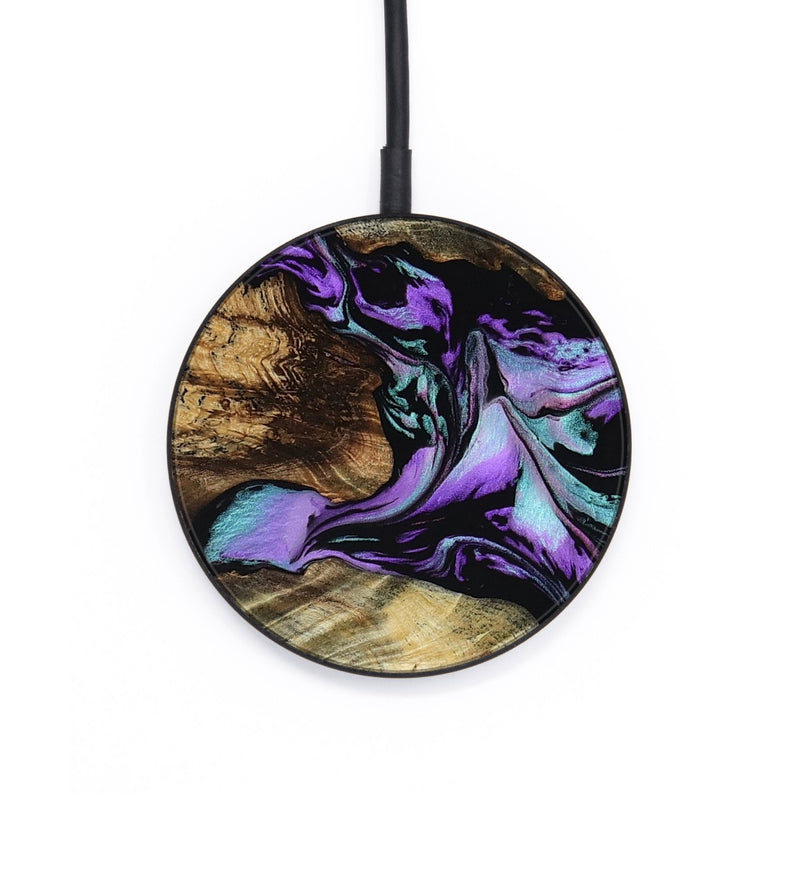 Circle Wood Wireless Charger - Mavis (Purple, 805937)