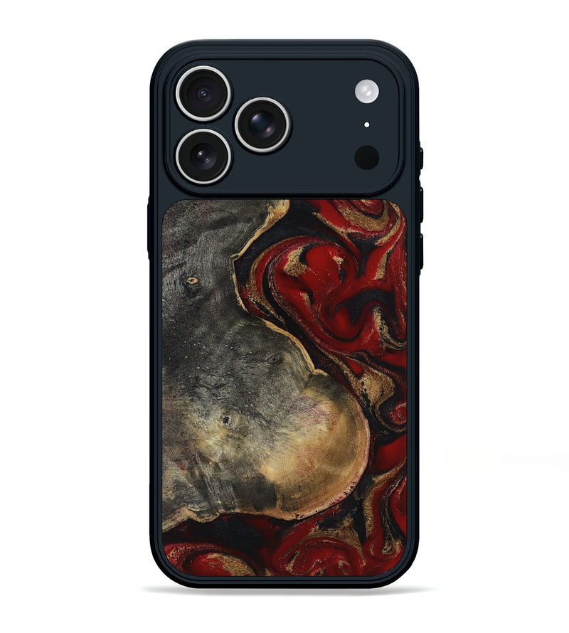 iPhone 17 Pro Max Wood Phone Case - Amiah (Red, 805942)