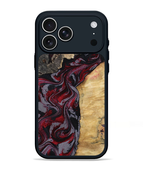 iPhone 17 Pro Max Wood Phone Case - Tasha (Red, 805945)