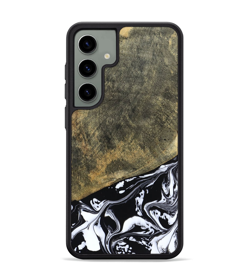 Galaxy S24 Plus Wood Phone Case - Larkin (Black & White, 805949)