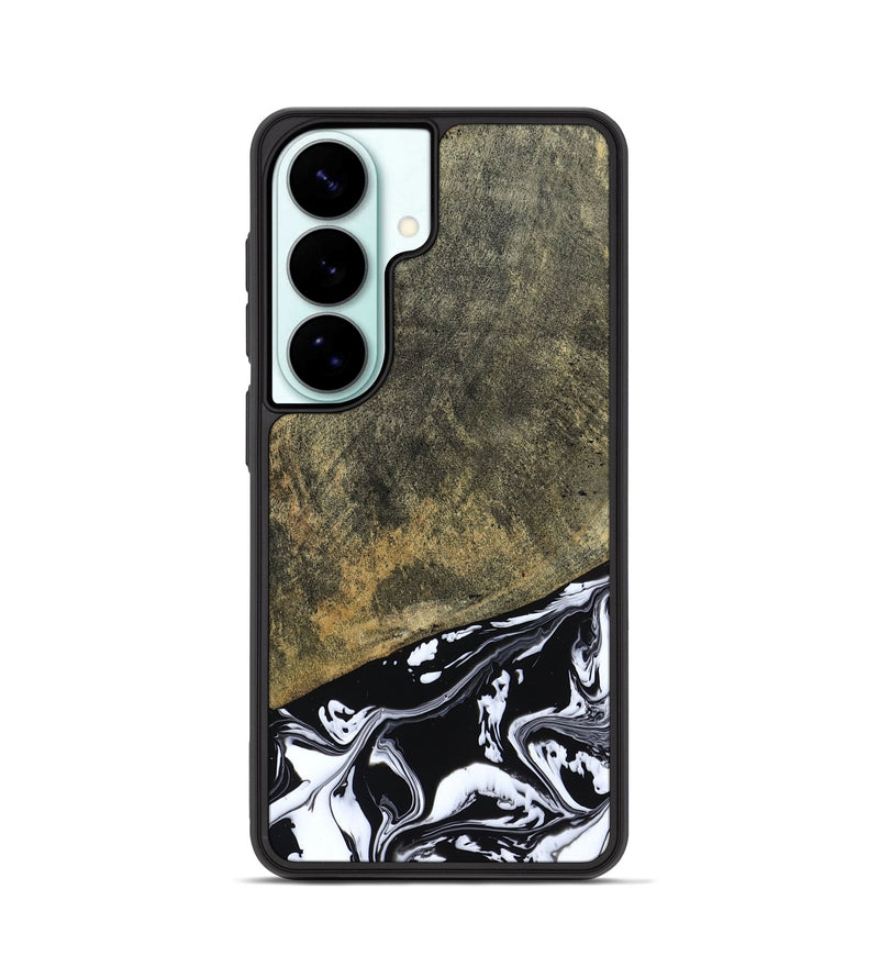 Galaxy S26 Wood Phone Case - Larkin (Black & White, 805949)