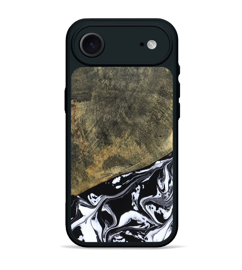 iPhone 17 Air Wood Phone Case - Larkin (Black & White, 805949)