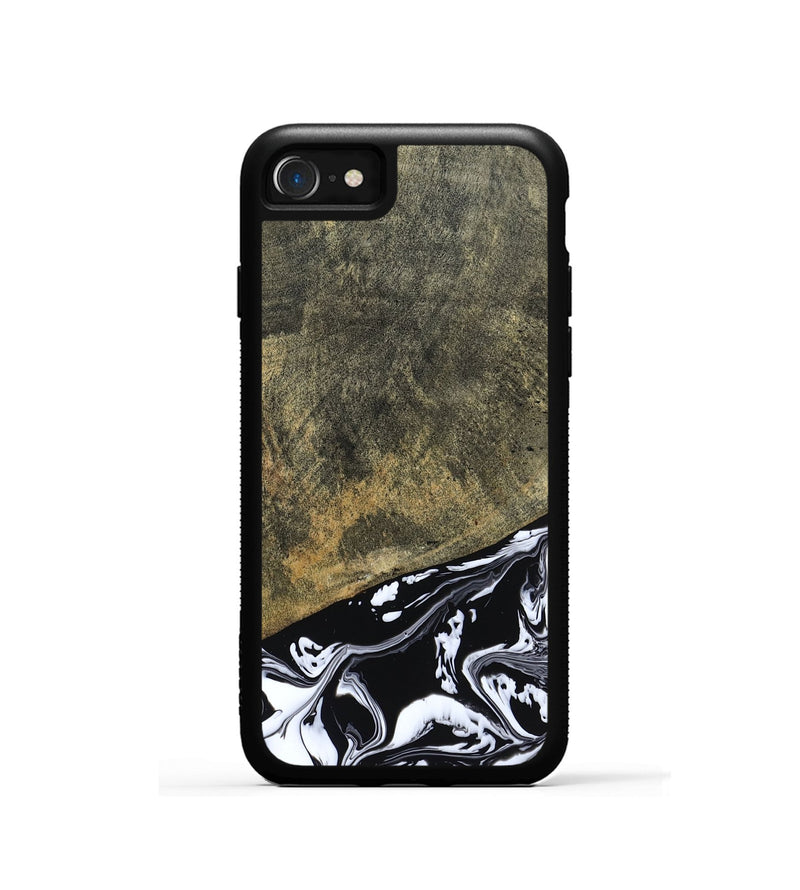 iPhone SE Wood Phone Case - Larkin (Black & White, 805949)