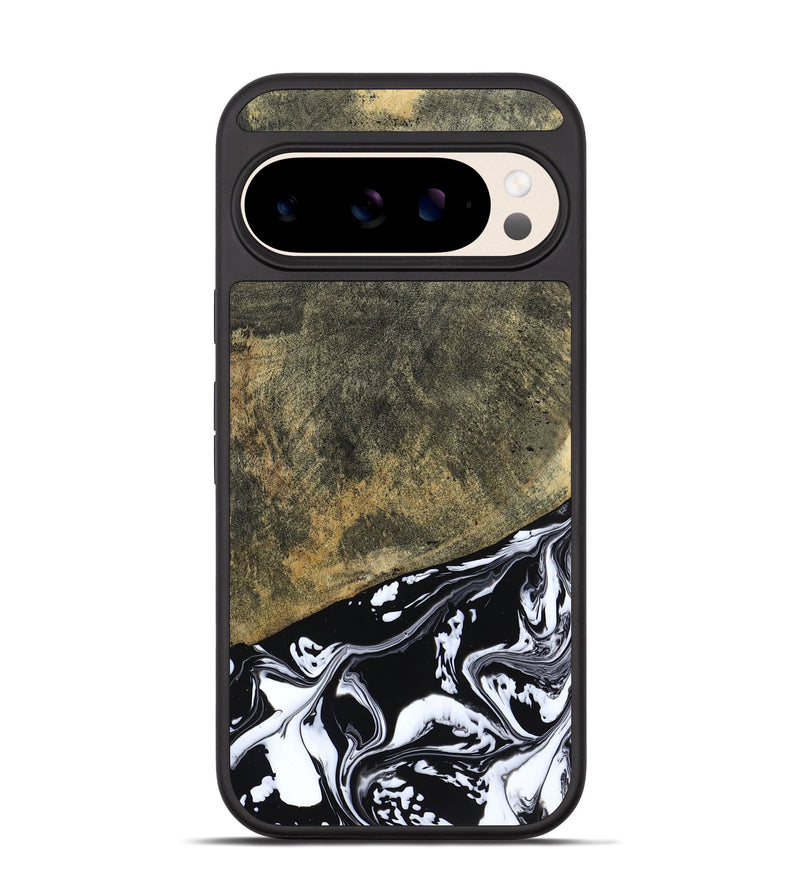 Pixel 10 Pro Wood Phone Case - Larkin (Black & White, 805949)