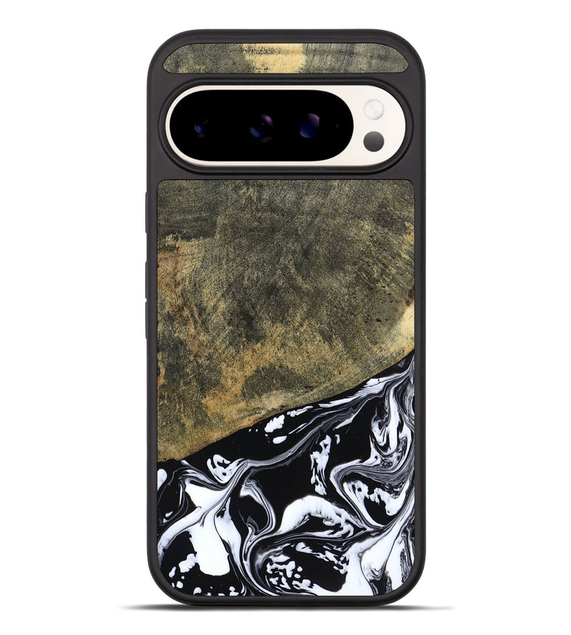 Pixel 10 Pro XL Wood Phone Case - Larkin (Black & White, 805949)