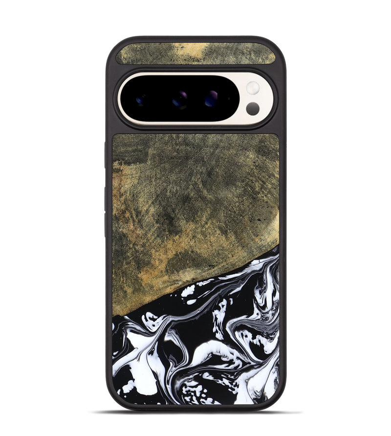 Pixel 9 Pro Wood Phone Case - Larkin (Black & White, 805949)