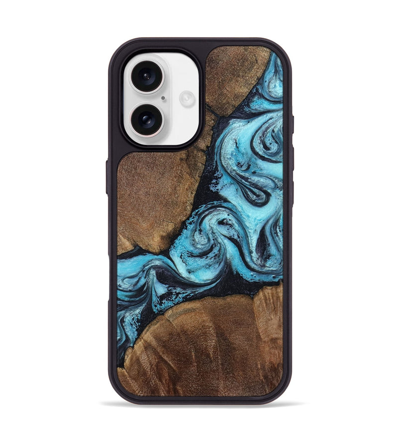 iPhone 17 Wood Phone Case - Augusta (Blue, 805951)
