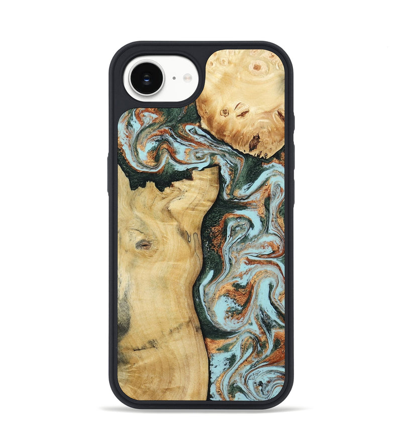 iPhone 16e Wood Phone Case - Hayley (Green, 805964)