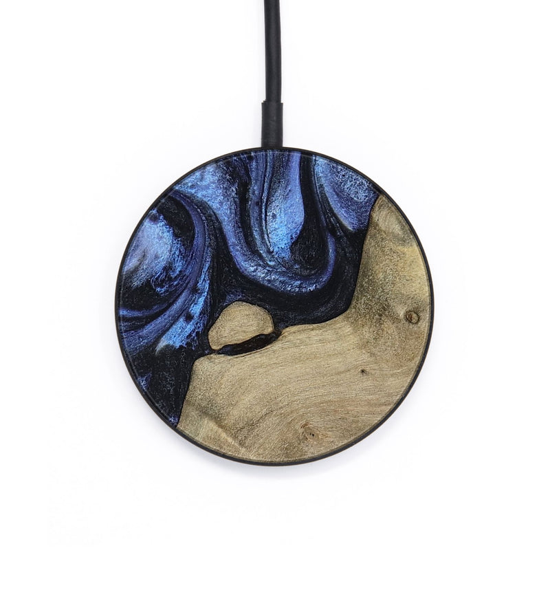 Circle Wood Wireless Charger - Crue (Blue, 805981)