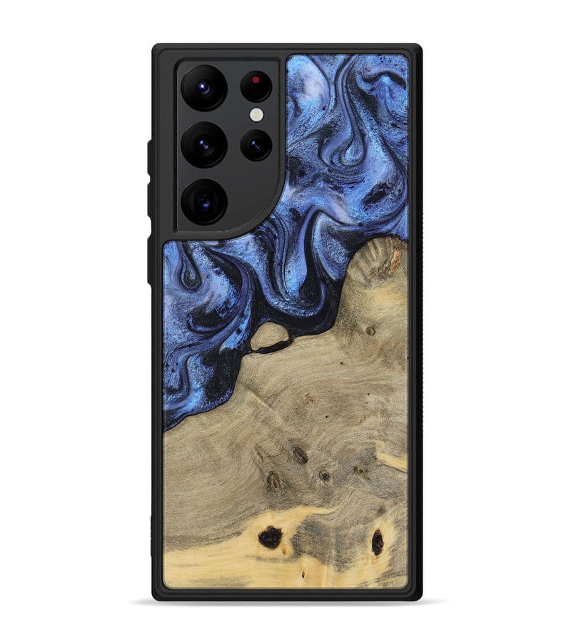 Galaxy S22 Ultra Wood Phone Case - Crue (Blue, 805981)