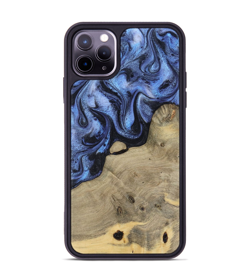 iPhone 11 Pro Max Wood Phone Case - Crue (Blue, 805981)