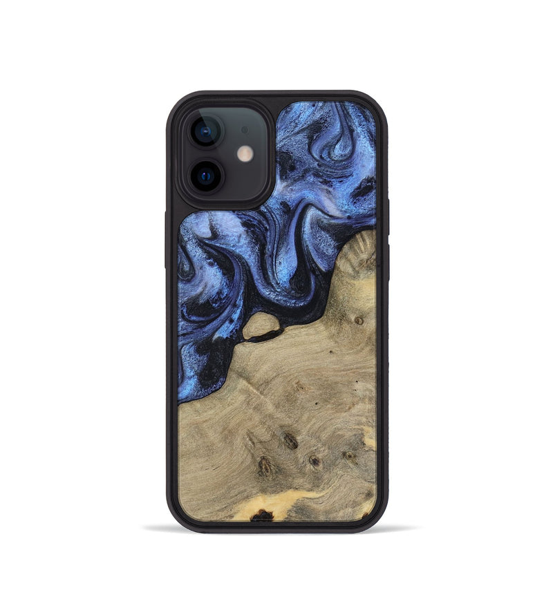 iPhone 12 mini Wood Phone Case - Crue (Blue, 805981)