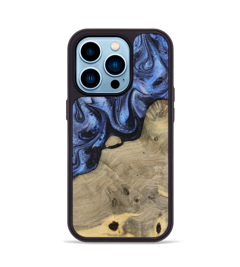 iPhone 14 Pro Wood Phone Case - Crue (Blue, 805981)