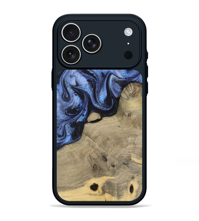 iPhone 17 Pro Max Wood Phone Case - Crue (Blue, 805981)