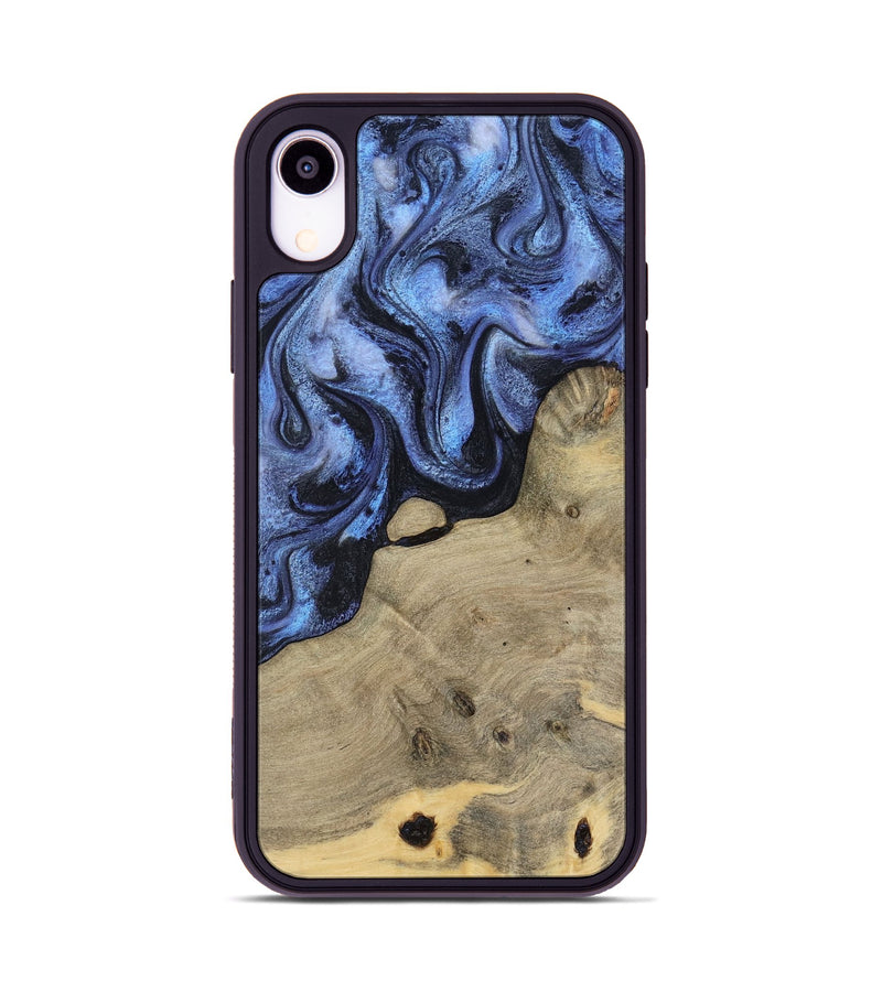iPhone Xr Wood Phone Case - Crue (Blue, 805981)