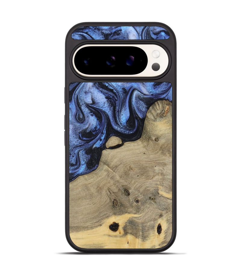 Pixel 9 Wood Phone Case - Crue (Blue, 805981)