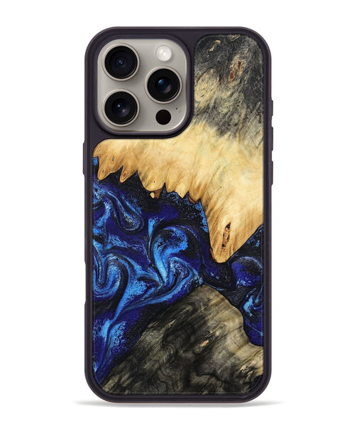 iPhone 16 Pro Max Wood Phone Case - Noa (Blue, 805983)