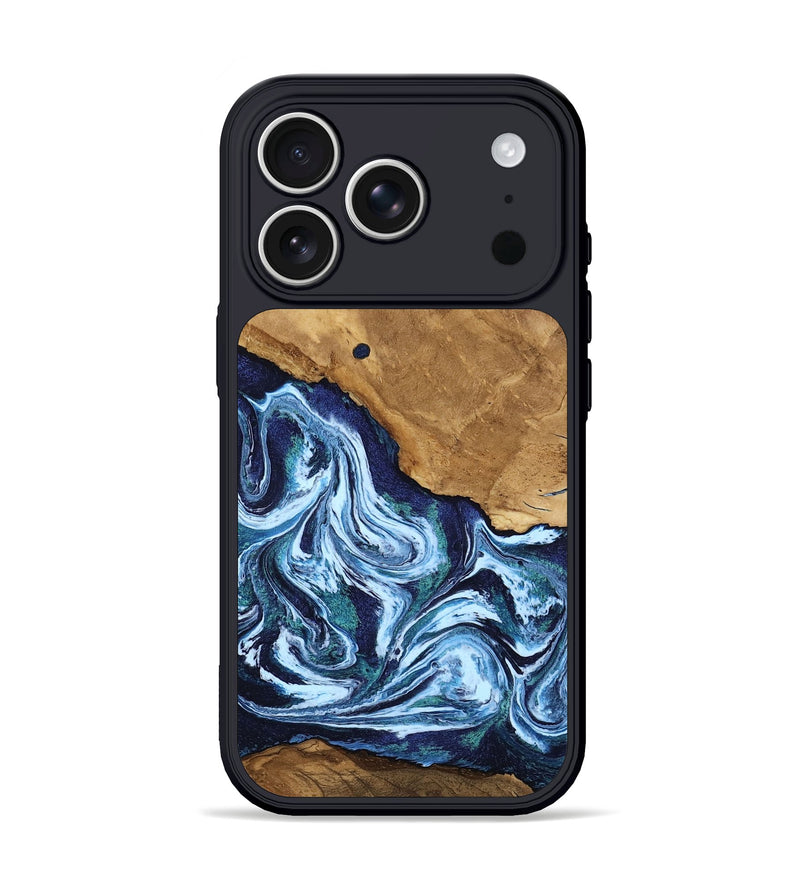 iPhone 17 Pro Wood Phone Case - Junior (Blue, 805984)