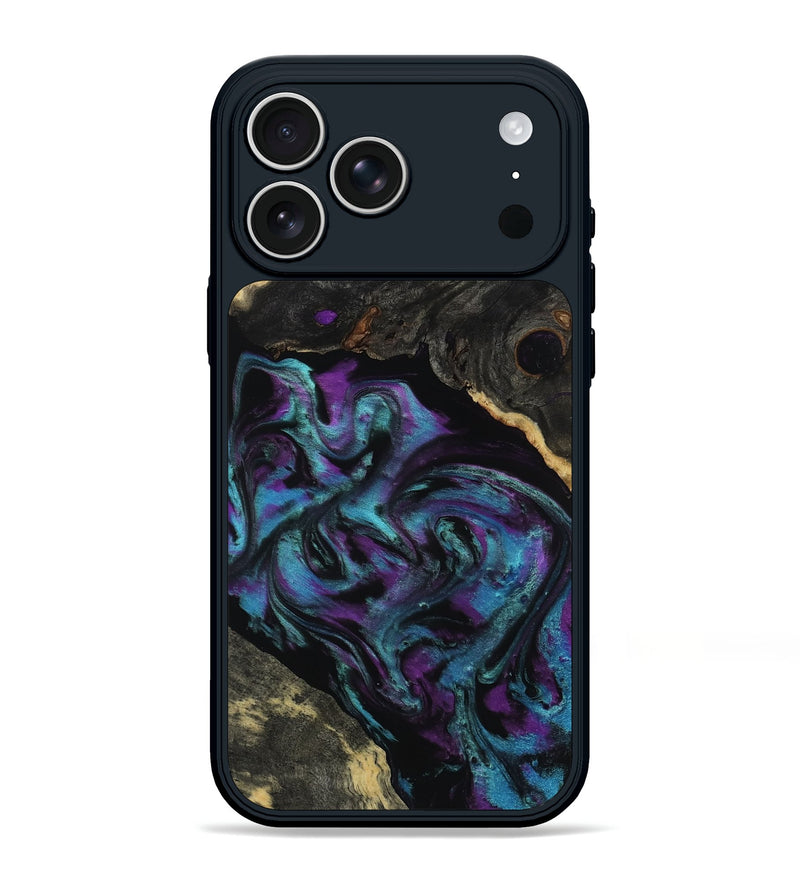 iPhone 17 Pro Max Wood Phone Case - Sutton (Blue, 805985)