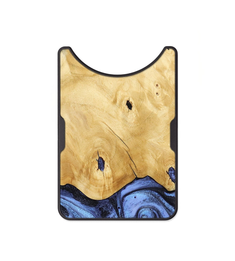 Alloy Wood Wallet - Rena (Blue, 805987)