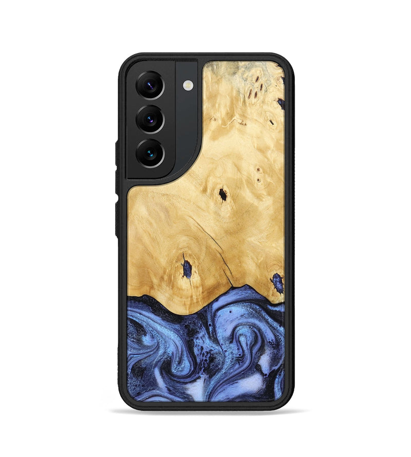 Galaxy S22 Wood Phone Case - Rena (Blue, 805987)