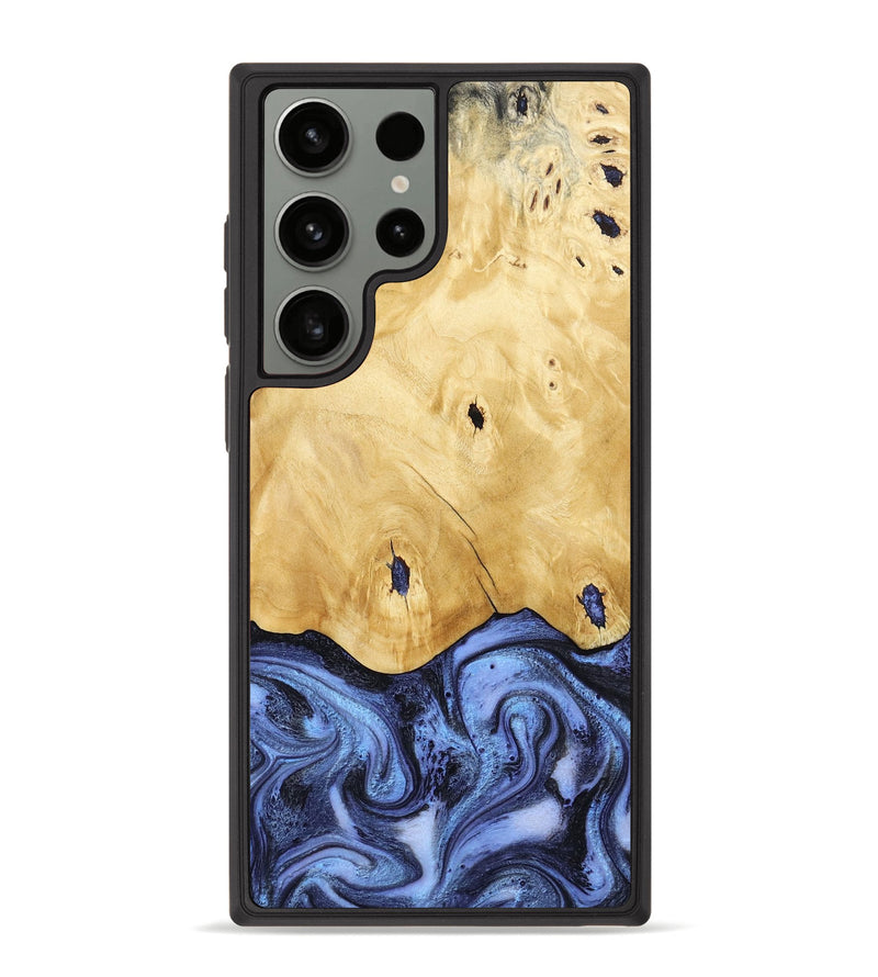 Galaxy S23 Ultra Wood Phone Case - Rena (Blue, 805987)