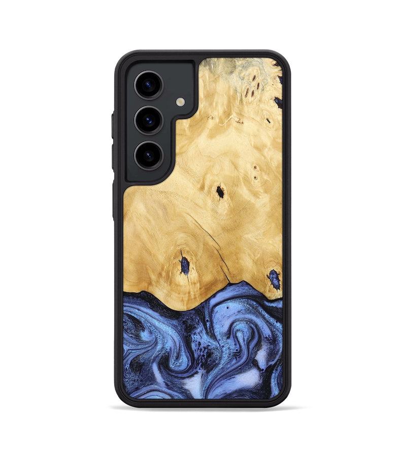 Galaxy S24 Wood Phone Case - Rena (Blue, 805987)