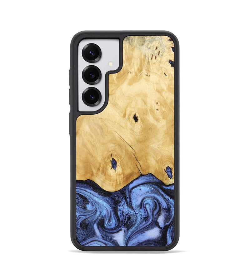 Galaxy S25 Wood Phone Case - Rena (Blue, 805987)